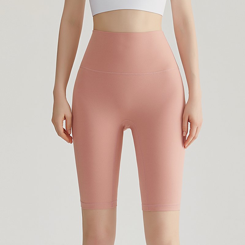 MOFEE High-Waist Biker Short WFK-016 in Crimson