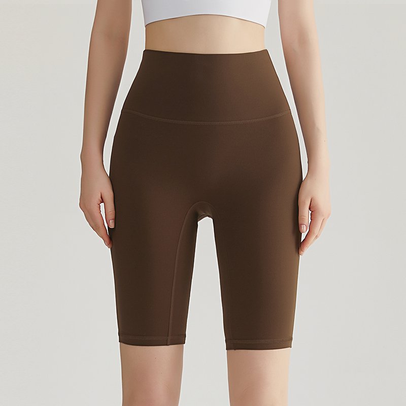 MOFEE High-Waist Biker Short WFK-016 in Dark Coffee