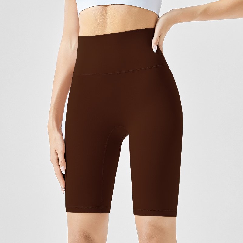 MOFEE High-Waist Biker Short WFK-016 in Distilled Coffee