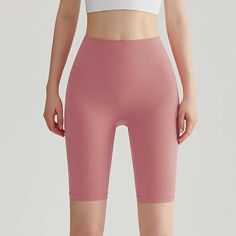 MOFEE High-Waist Biker Short WFK-016 in Dusty Rose