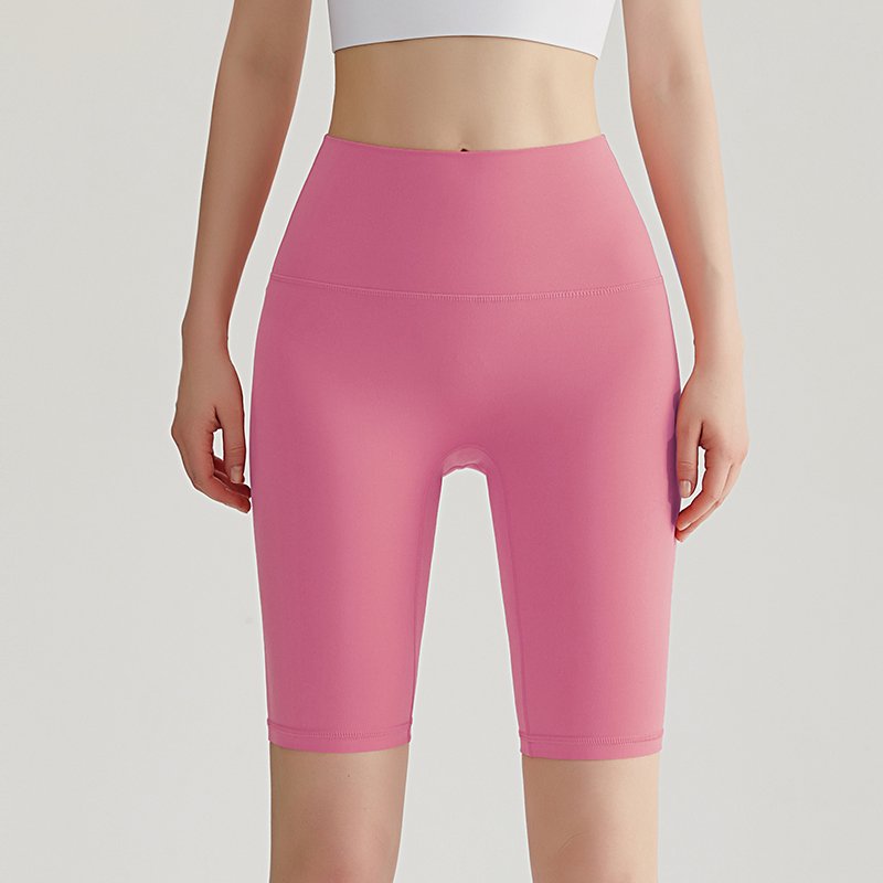 MOFEE High-Waist Biker Short WFK-016 in Madder Pink