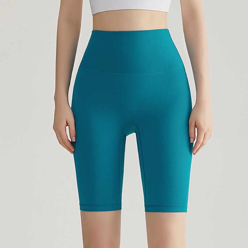 MOFEE High-Waist Biker Short WFK-016 in Prussian Blue