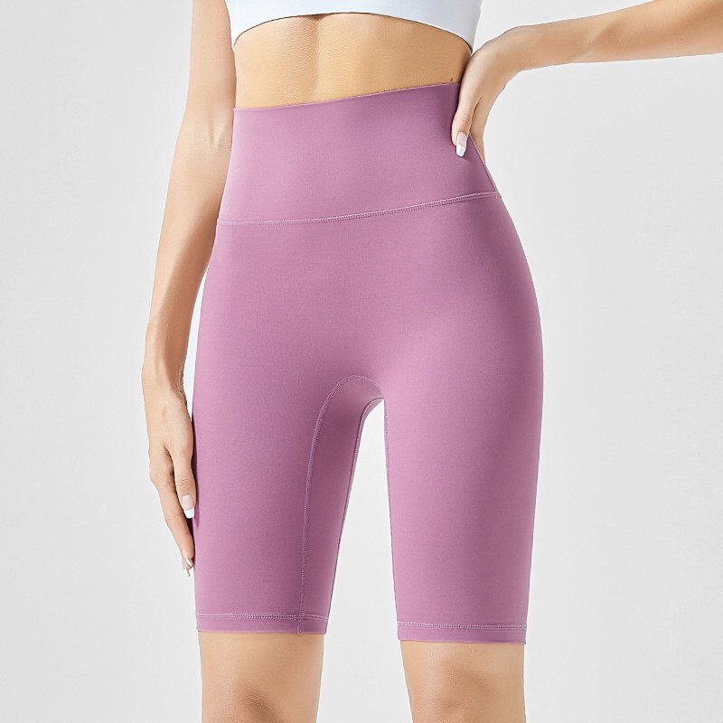 MOFEE High-Waist Biker Short WFK-016 in Saffron Purple