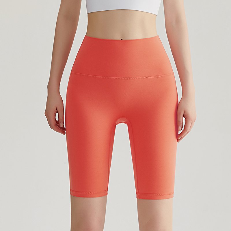 MOFEE High-Waist Biker Short WFK-016 in Venice Red