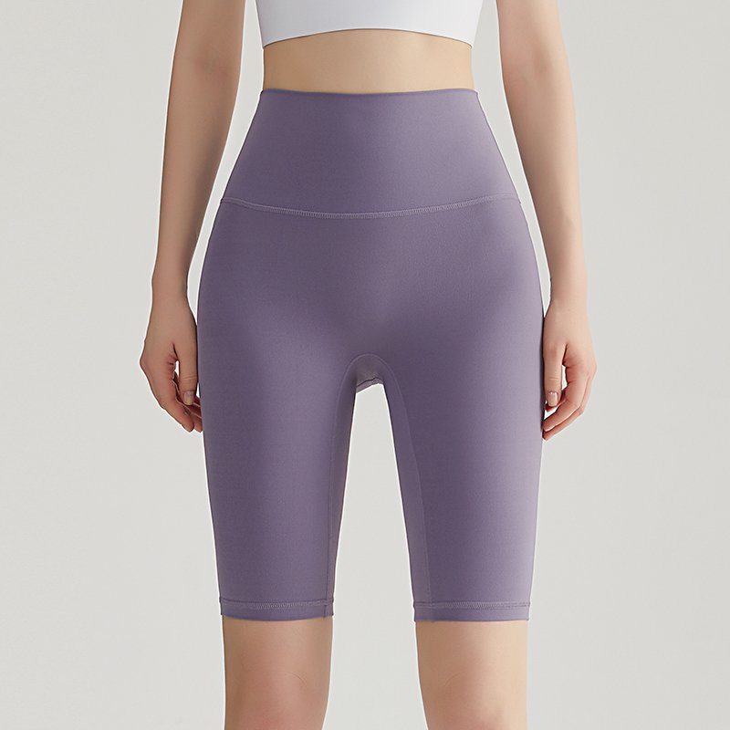 MOFEE High-Waist Biker Short WFK-016 in Wisteria Purple