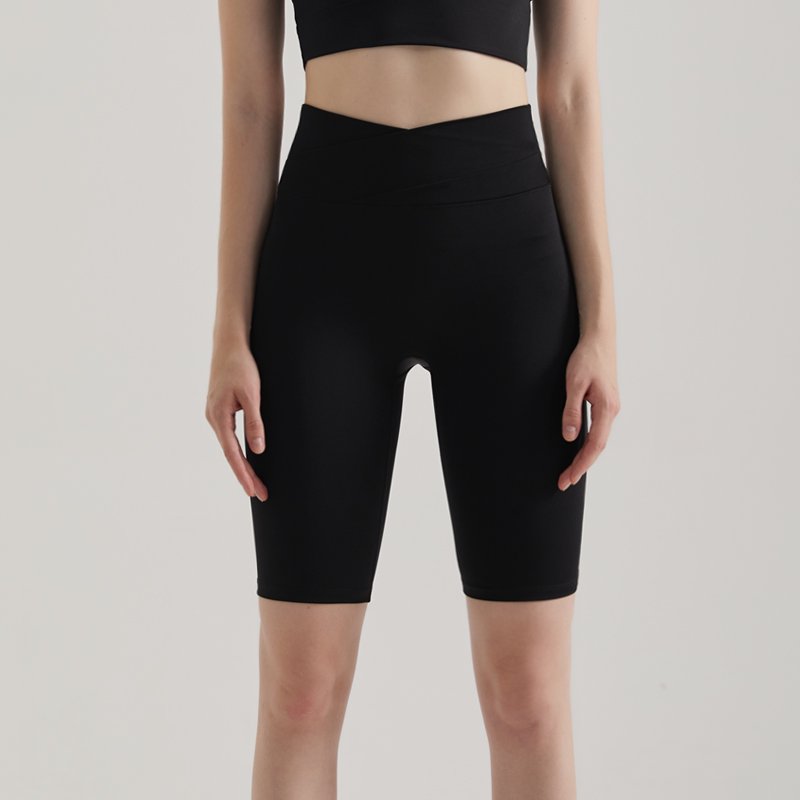MOFEE High-Waist Biker Short WFK-019 in Black