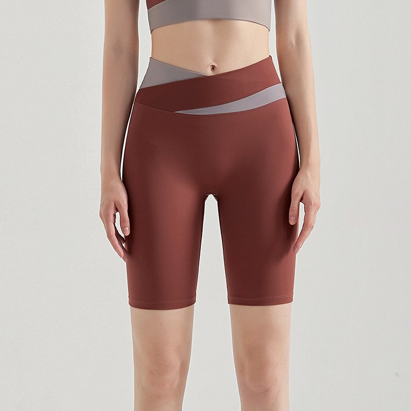 MOFEE High-Waist Biker Short WFK-019 in Red