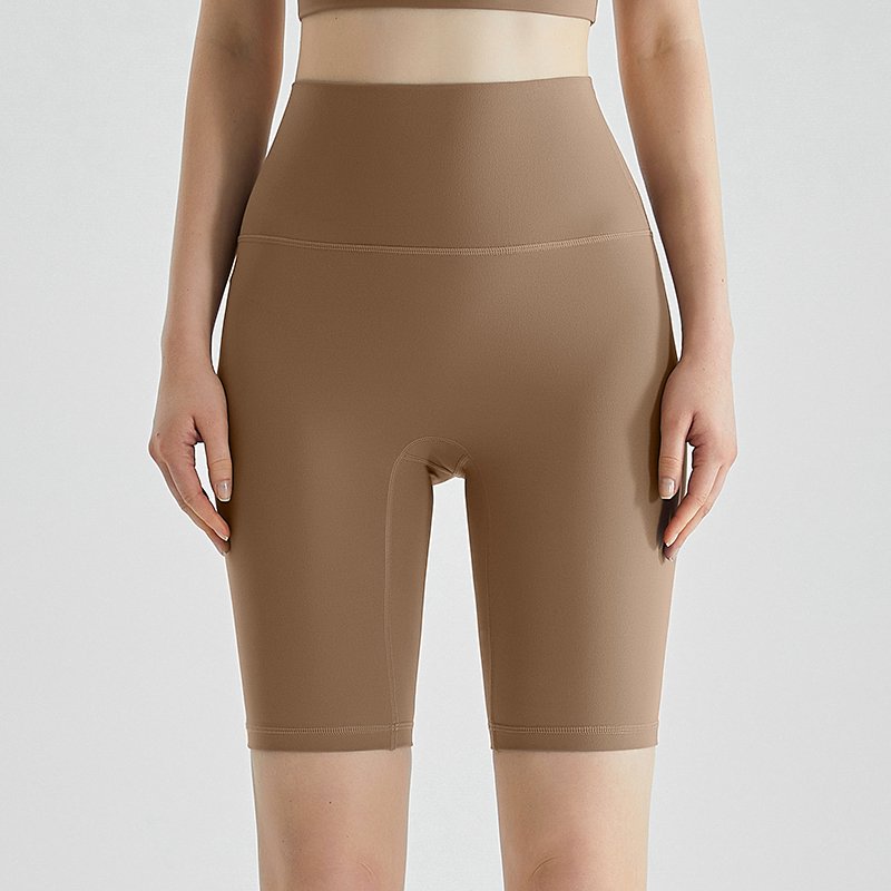 MOFEE High-Waist Biker Short WFK-034 in Cocoa