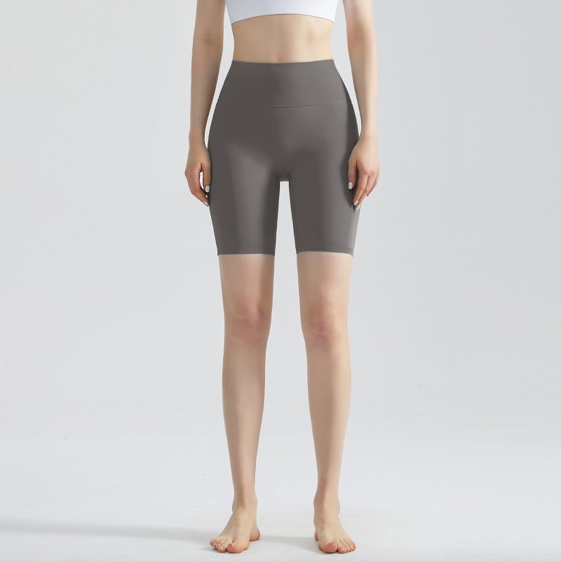MOFEE High-Waist Biker Short WFK-5003 in Stone Gray