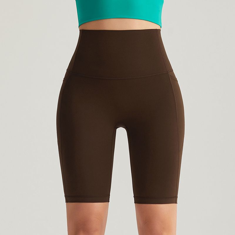 MOFEE High-Waist Biker Short WFK-5012 in Distilled Coffee