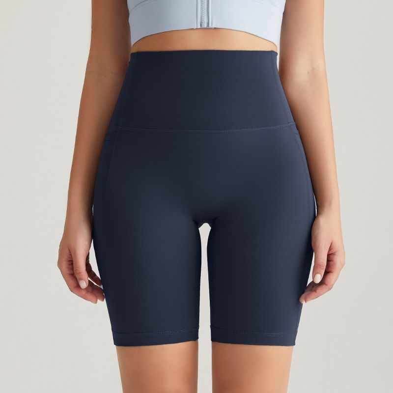 MOFEE High-Waist Biker Short WFK-5012 in Navy Blue