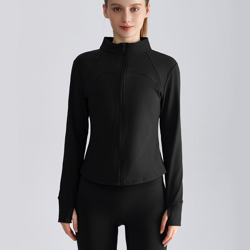 MOFEE Zip-Front Training Jacket WT-050 in Black