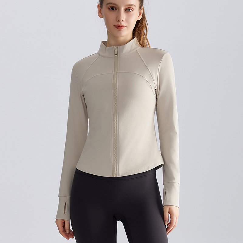 MOFEE Zip-Front Training Jacket WT-050 in Khaki