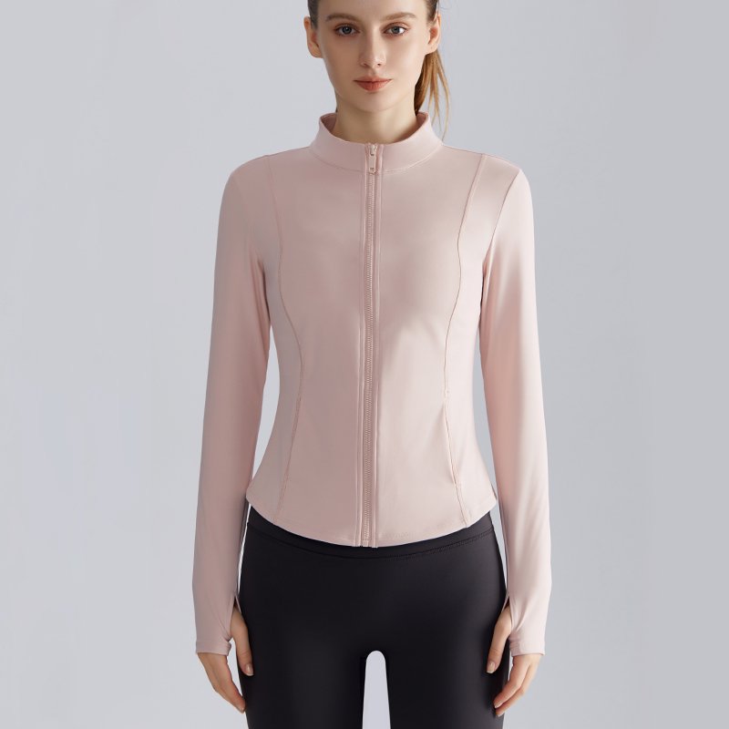 MOFEE Zip-Front Training Jacket WT-056 in Pink