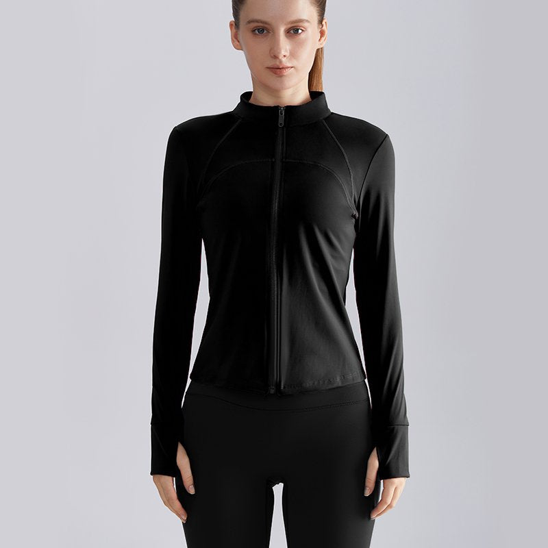 MOFEE Zip-Front Training Jacket WT-059 in Fashion Black