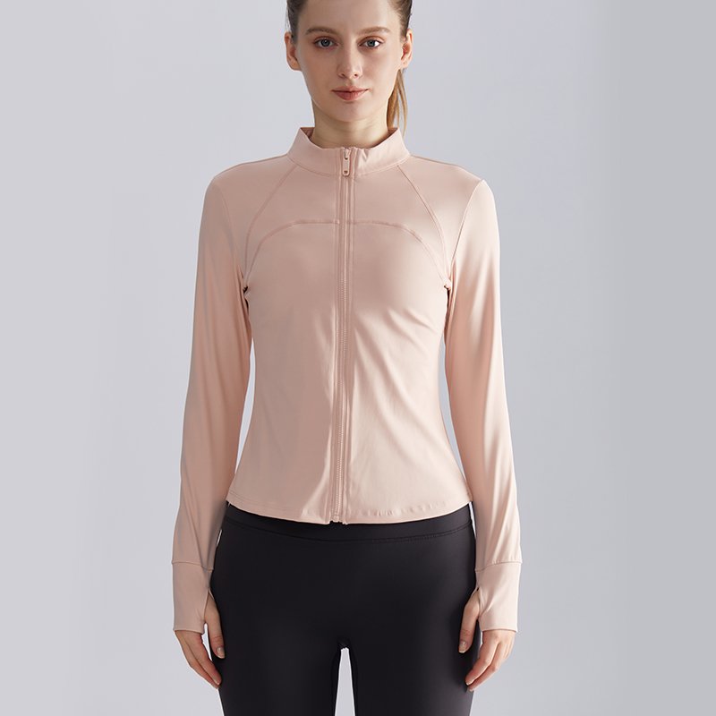 MOFEE Zip-Front Training Jacket WT-059 in Pink