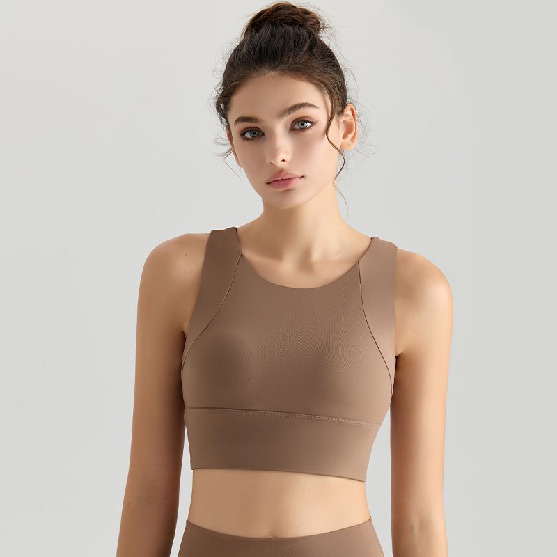 MOFEE Studio Support Sports Bra WX-236 in Brown