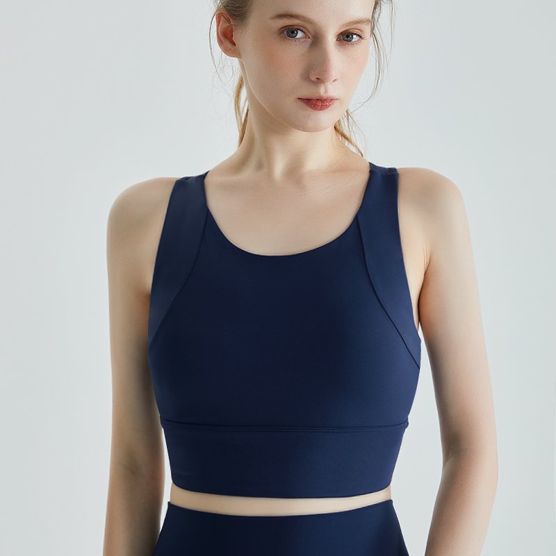 MOFEE Studio Support Sports Bra WX-236 in Navy Blue