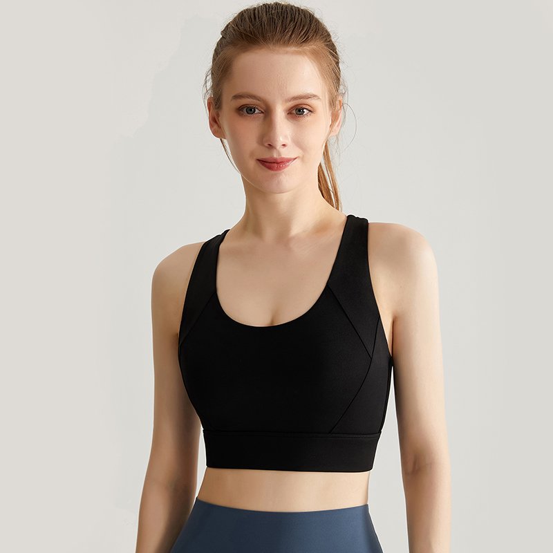 MOFEE Studio Support Sports Bra WX-237 in Fashion Black
