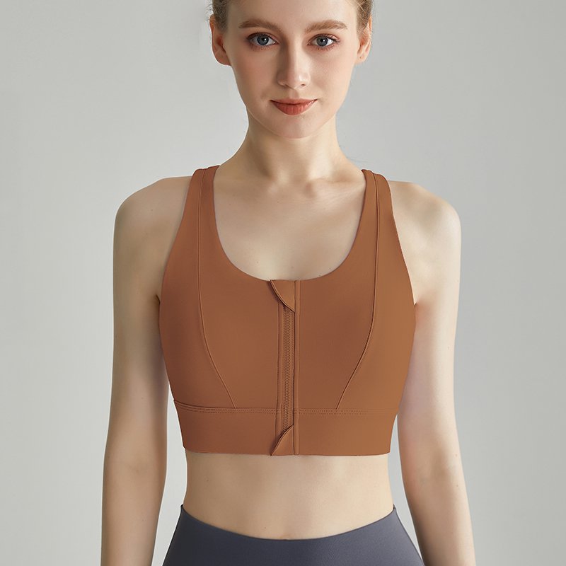 MOFEE Studio Support Sports Bra WX-327 in Verbena Brown