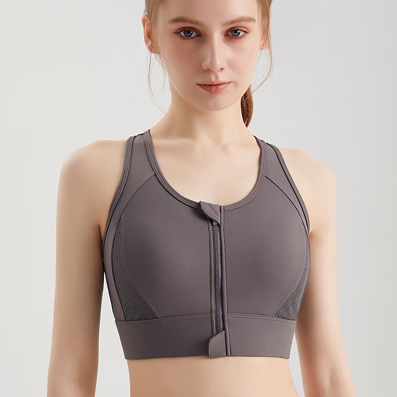 MOFEE Studio Support Sports Bra WX-332 in Titanium Gray