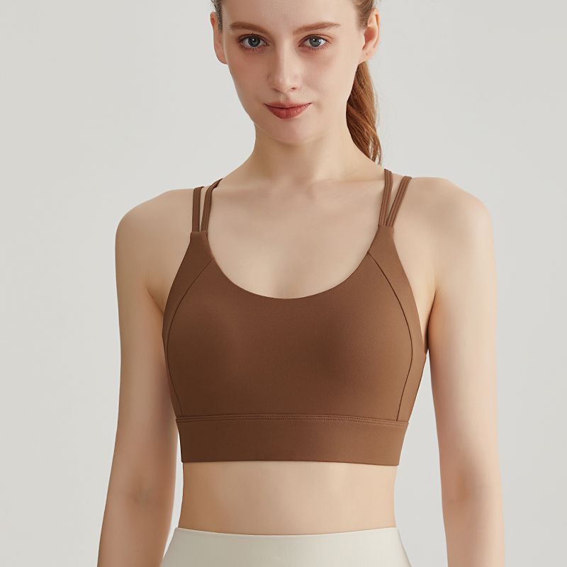 MOFEE Studio Support Sports Bra WX-345 in Coffee