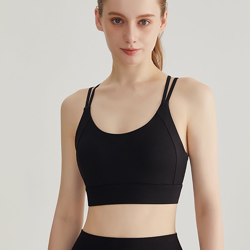 MOFEE Studio Support Sports Bra WX-345 in Fashion Black