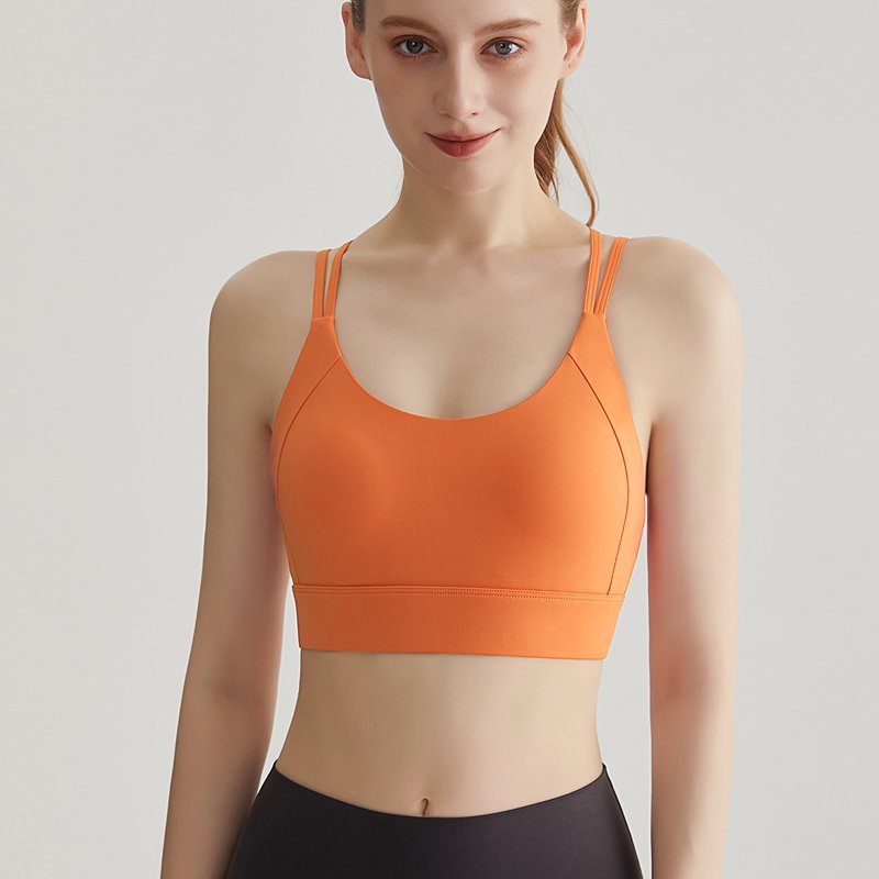 MOFEE Studio Support Sports Bra WX-345 in Orange 鲜橙色
