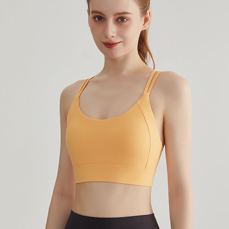 MOFEE Studio Support Sports Bra WX-345 in Yellow 蜜蜡黄