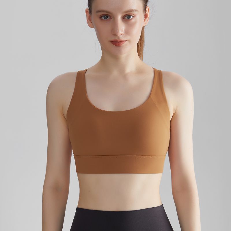 MOFEE Studio Support Sports Bra WX-411 in Brown