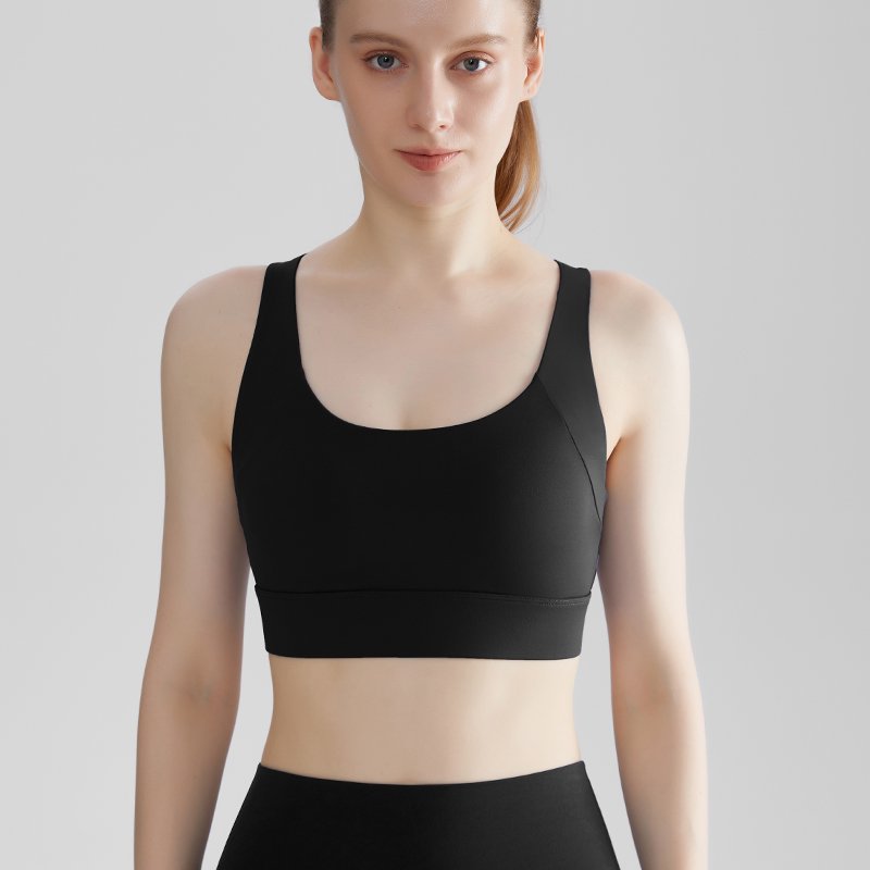 MOFEE Studio Support Sports Bra WX-411 in Fashion Black