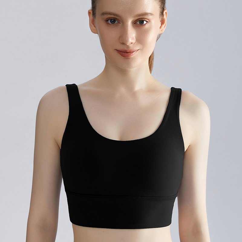 MOFEE Studio Support Sports Bra WX-437 in Crystal Black