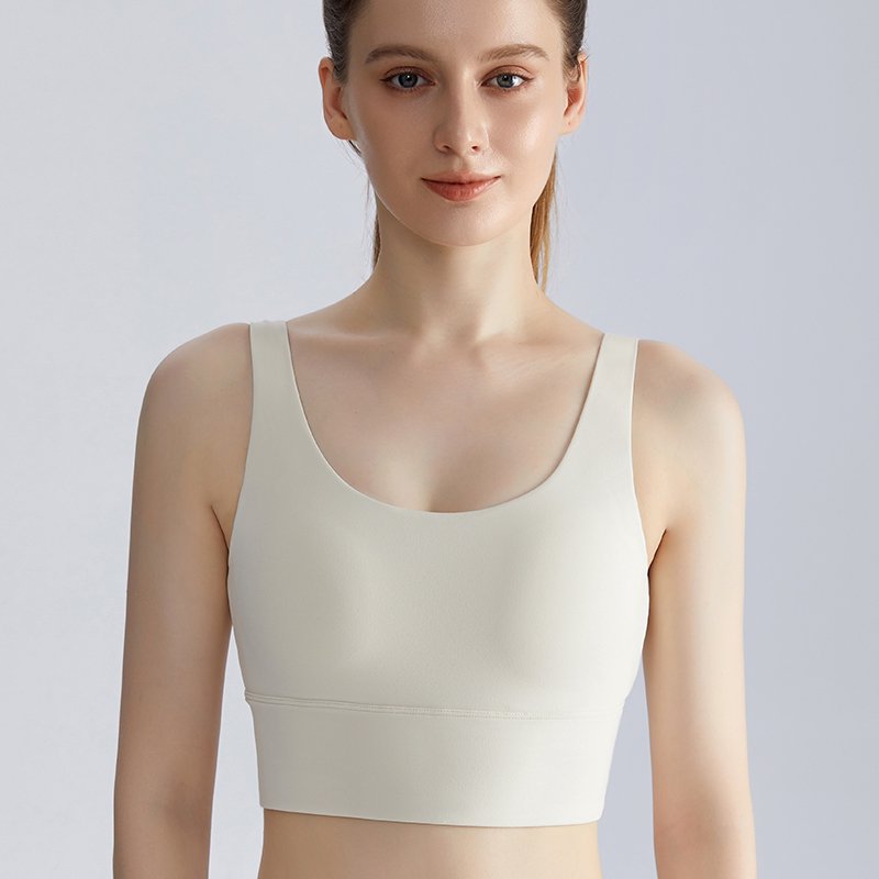 MOFEE Studio Support Sports Bra WX-437 in Ivory White