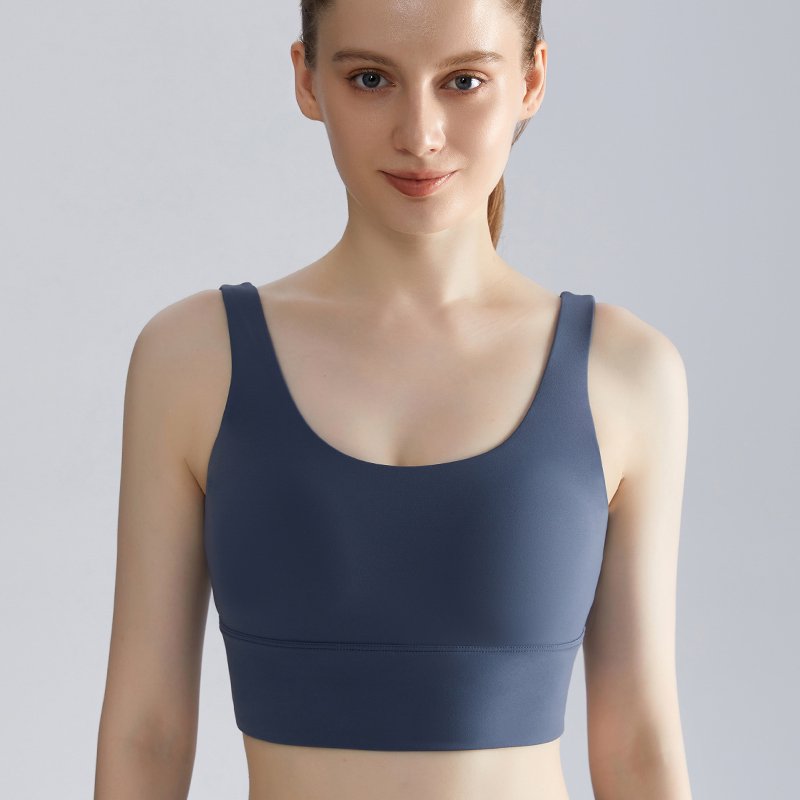 MOFEE Studio Support Sports Bra WX-437 in Prussian Blue