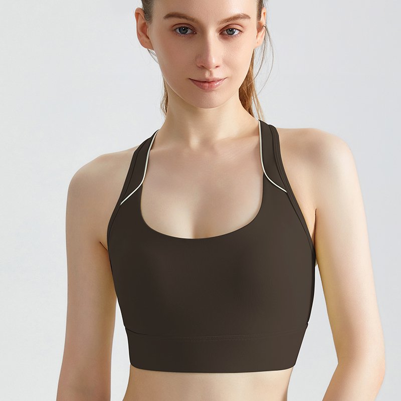 MOFEE Studio Support Sports Bra WX-5007 in Brown