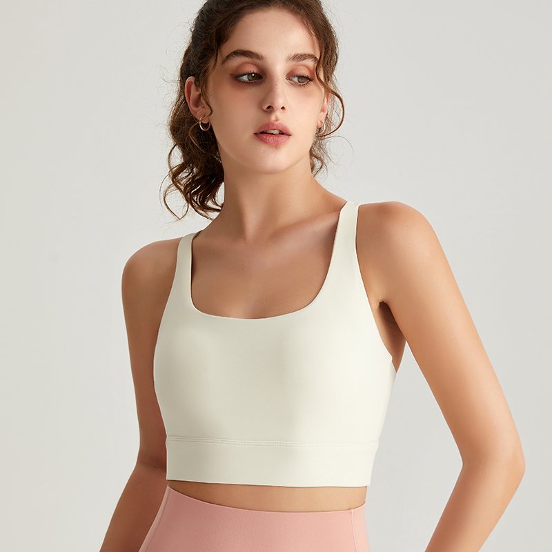 MOFEE Studio Support Sports Bra WX-5039 in Ivory White