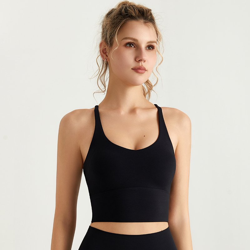 MOFEE Studio Support Sports Bra WX-5059 in Crystal Black