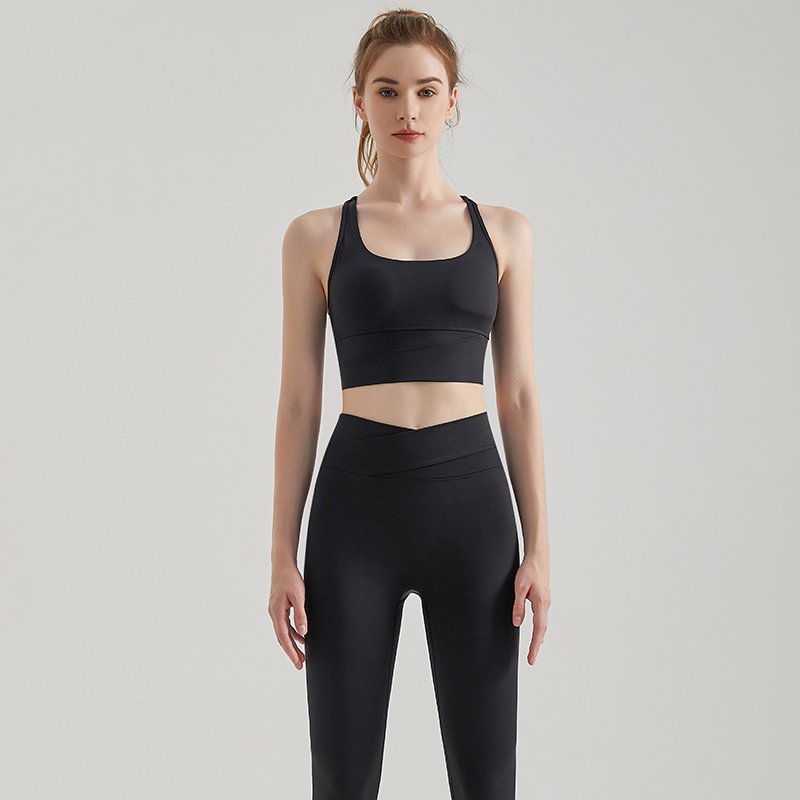 MOFEE Matching Yoga Set WX167CK254 in Black