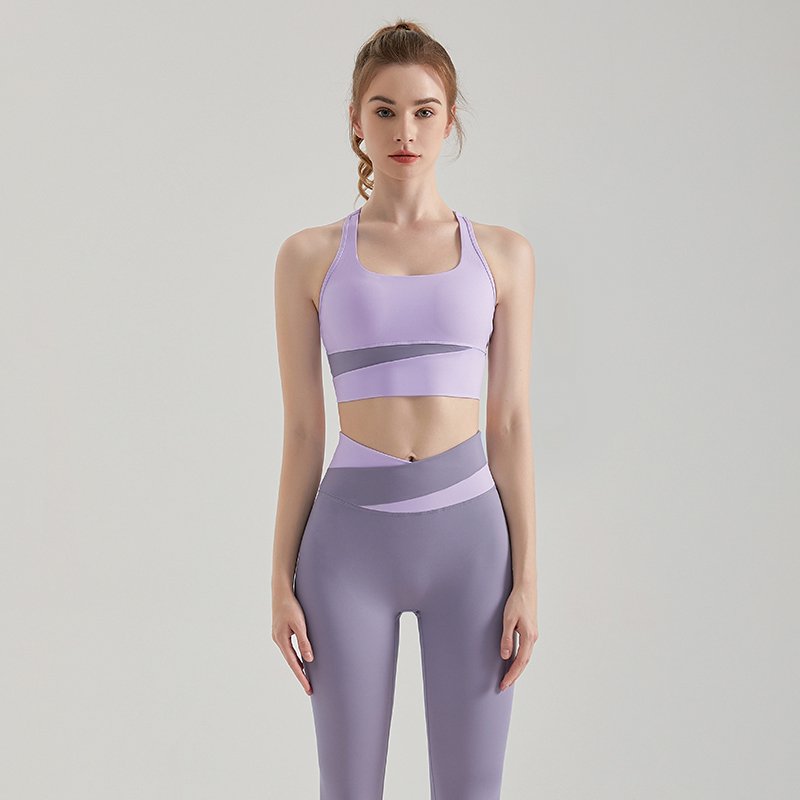 MOFEE Matching Yoga Set WX167CK254 in Purple
