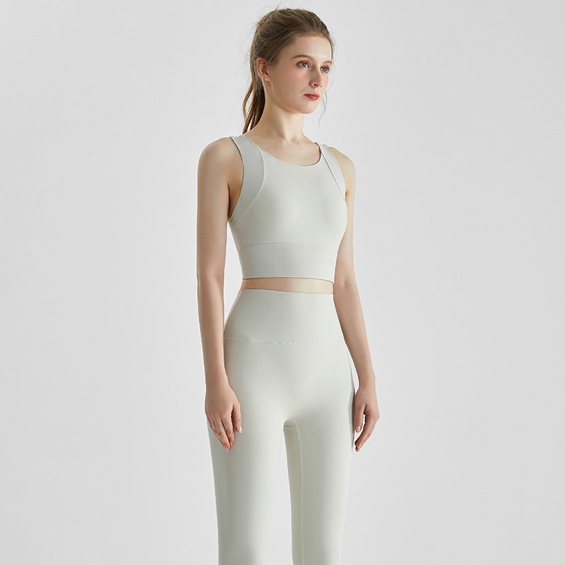 MOFEE Matching Yoga Set WX236CK323 in Ivory White
