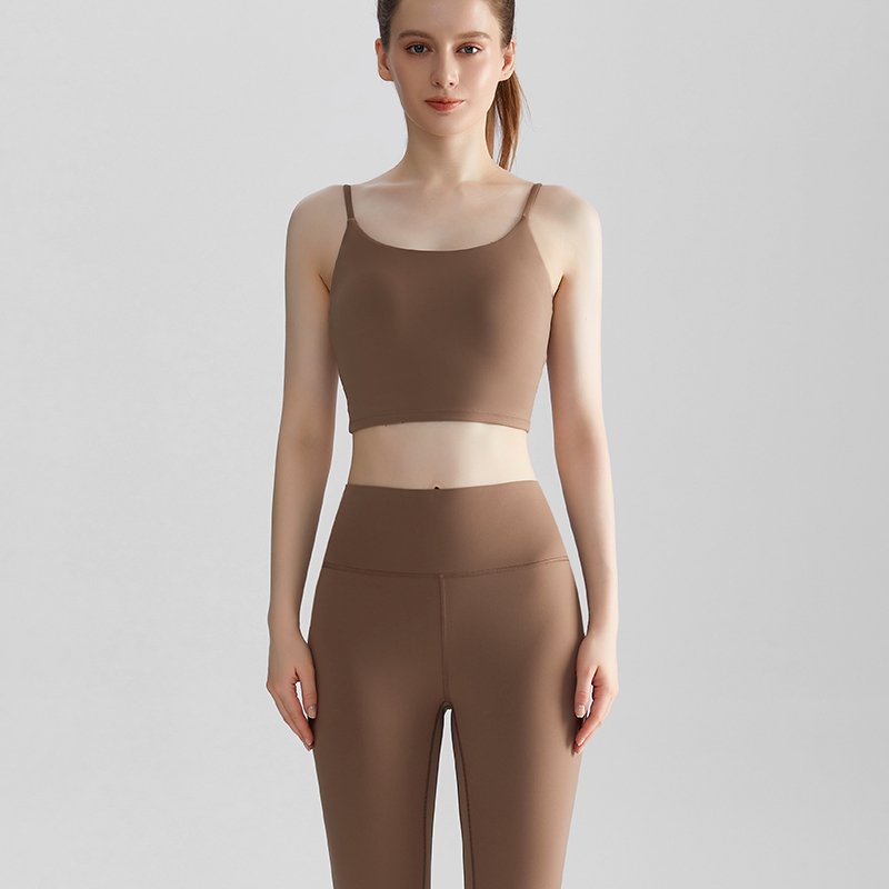 MOFEE Matching Yoga Set WX438CK386 in Cocoa