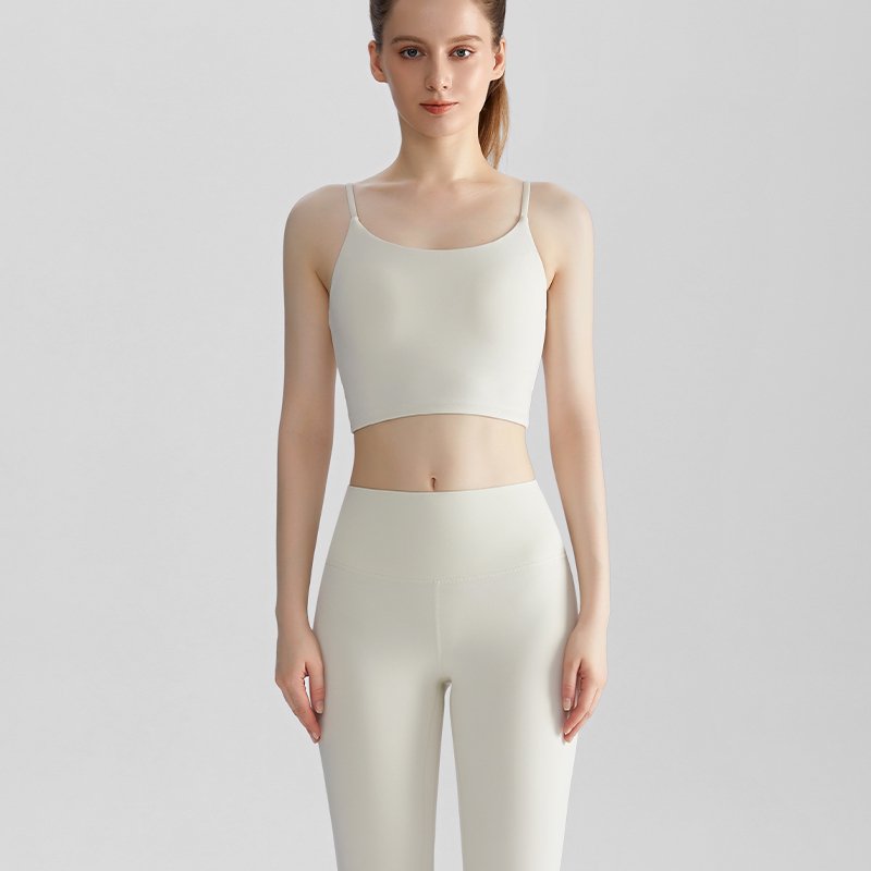 MOFEE Matching Yoga Set WX438CK386 in Ivory White