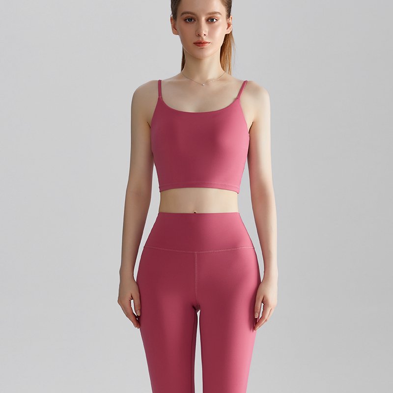 MOFEE Matching Yoga Set WX438CK386 in Madder Pink